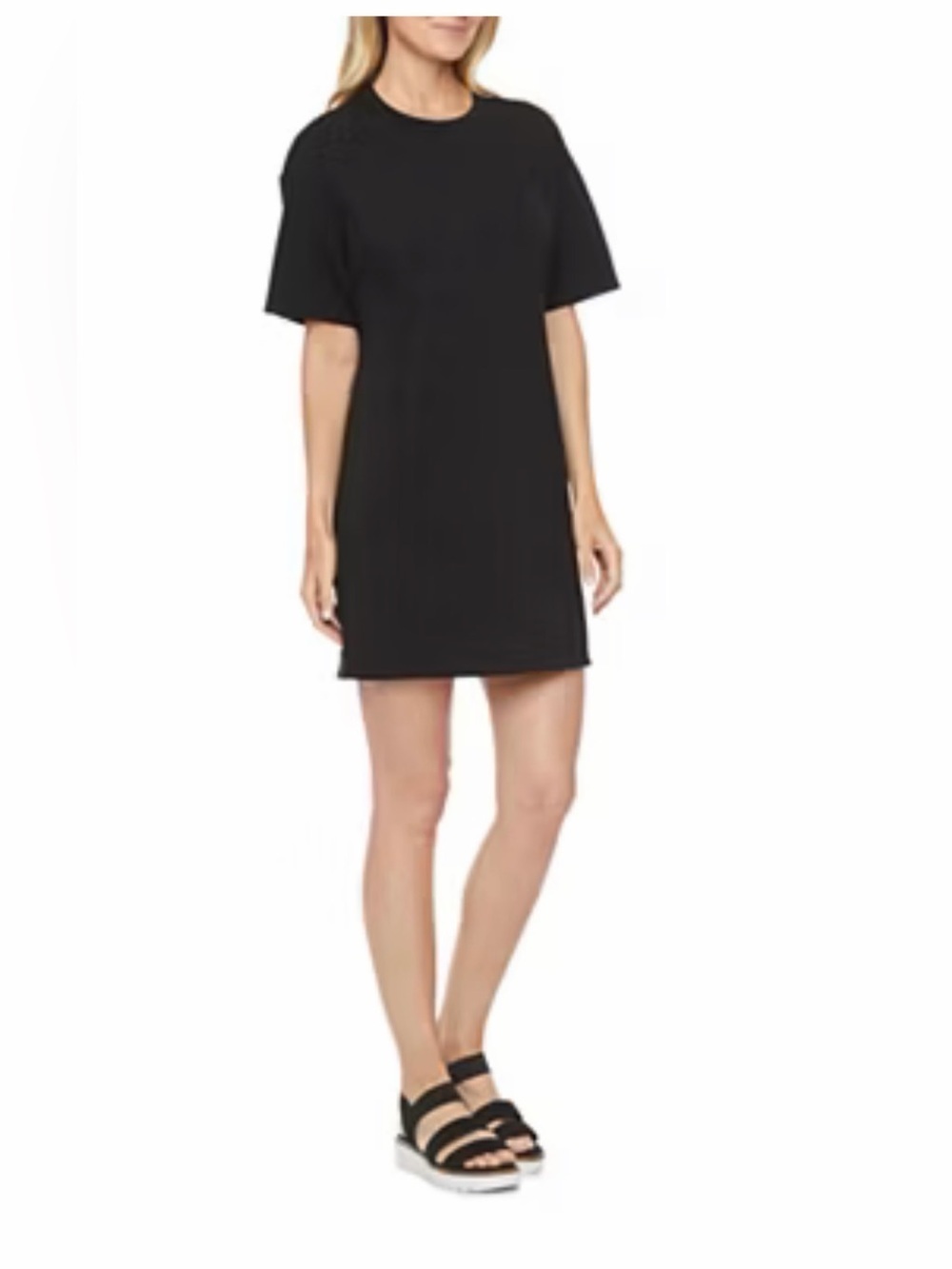STYLUS Black Short Sleeve Women's Dress Tee